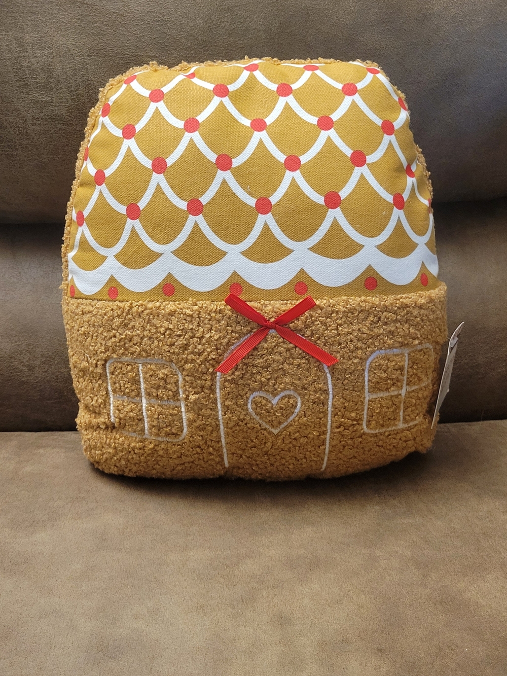 Gingerbread House Throw Pillow